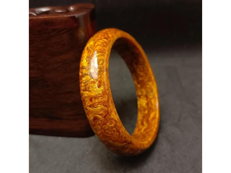 Βραχιόλι Brown Marbled Resin