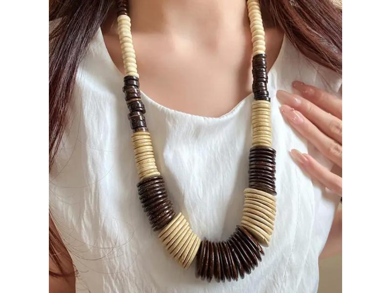 Κολιέ Natural Tribal Duo