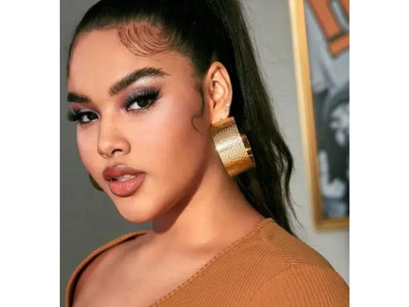 Σκουλαρίκια Wide Hammered Gold Hoop