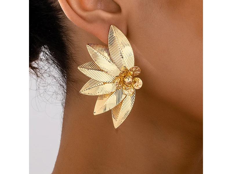 Χρυσά Leaf Bouquet Earrings