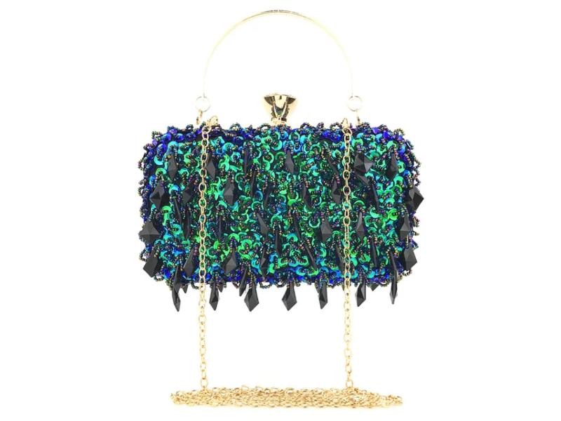 Sequin Crystal Clutch Bag