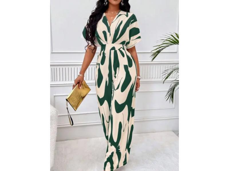 Ολόσωμη Φόρμα Abstract Print Πράσινο