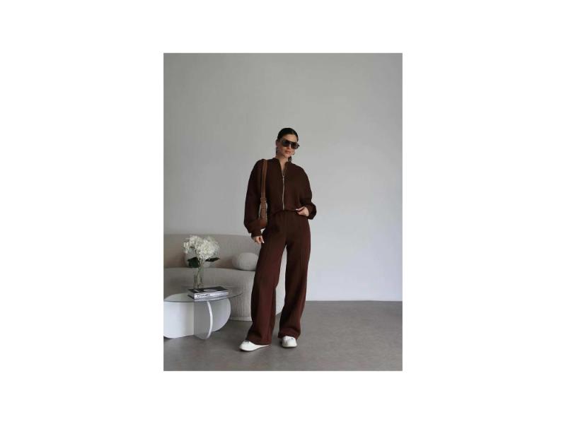 Σετ Lounge Cropped Ζακέτα & Παντελόνι