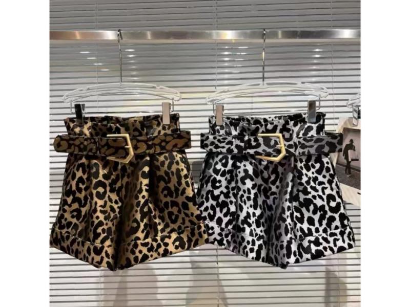 Σορτσάκι Leopard Με Ζώνη