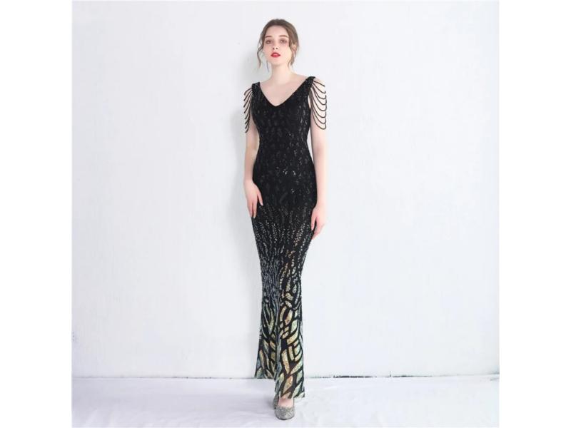 Maxi Φόρεμα Με Leopard Print Και Αλυσίδα