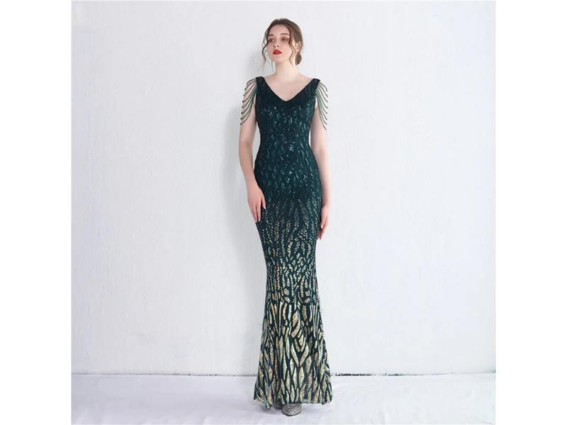 Maxi Φόρεμα Mermaid Με Παγιέτες
