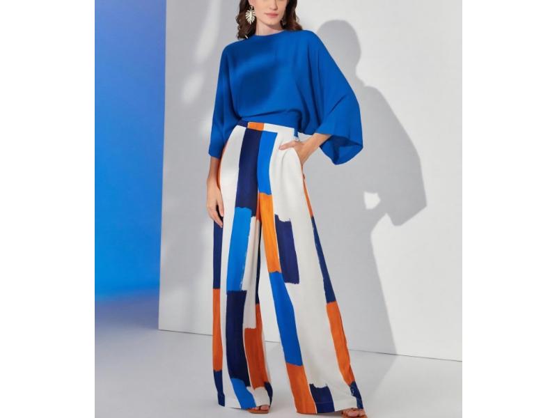 Σετ Παντελόνα Με Colorblock Σχέδιο