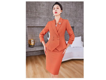 Κλασικό Σετ Blazer με Pencil Φούστα