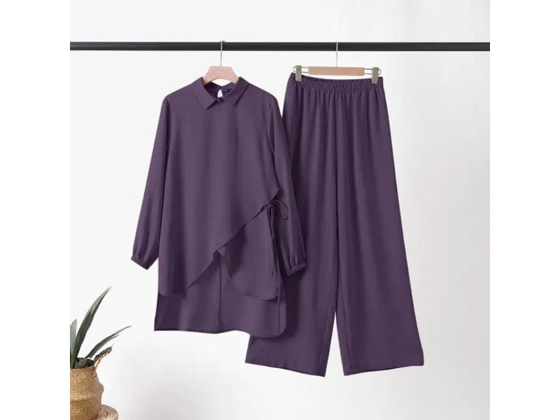 Σετ Ασύμμετρη Πουκαμίσα και Παντελόνι