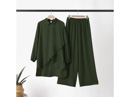 Σετ Ασύμμετρη Πουκαμίσα και Παντελόνι