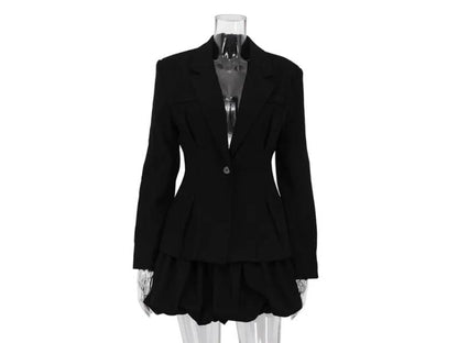 Μίνι Φόρεμα Blazer με Όγκο