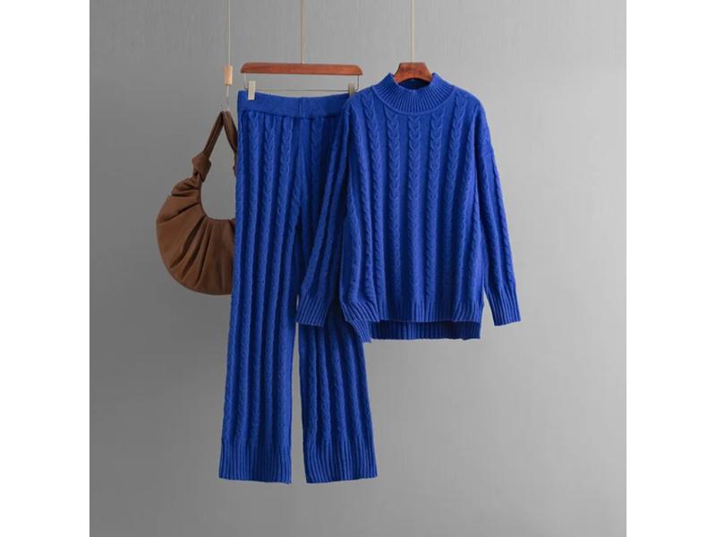Πλεκτό Σετ με Πουλόβερ και Παντελόνι