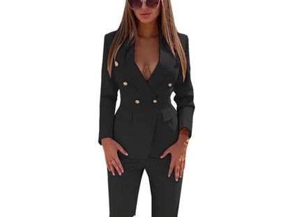 Κοστούμι με Σακάκι Διπλόκουμπο και Παντελόνι