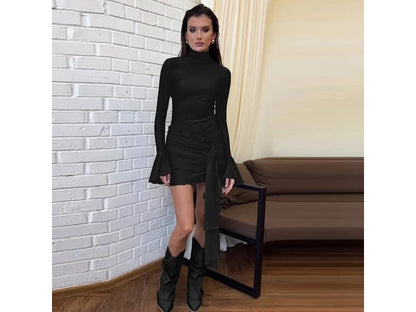 Mini Φόρεμα με Δραπέ Λεπτομέρειες