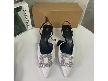 Πέδιλα Slingback με Κρύσταλλα