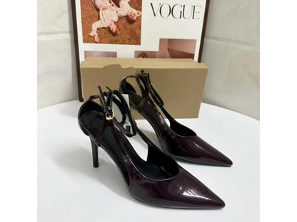 Γόβες Cross-Strap σε Burgundy