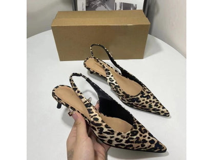 Leopard Slingback Γόβες