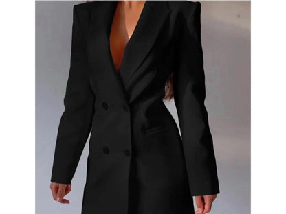 Mini Φόρεμα Blazer με Ανοιχτή Πλάτη