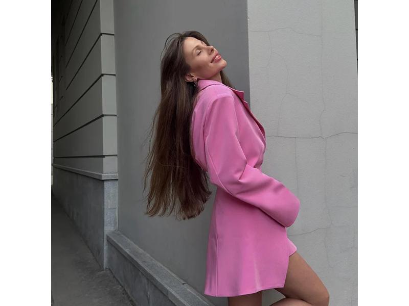 Σετ Blazer με Ασύμμετρο Κλείσιμο