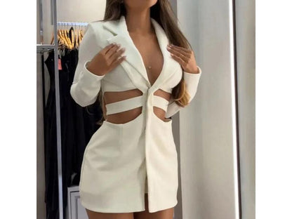 Mini Φόρεμα Blazer με Cut-Out