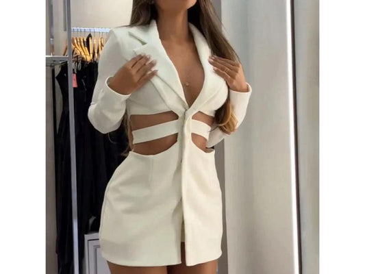 Mini Φόρεμα Blazer με Cut-Out