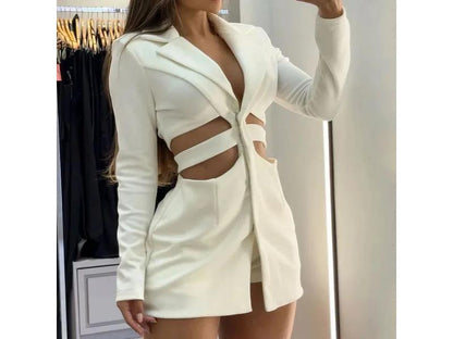 Mini Φόρεμα Blazer με Cut-Out