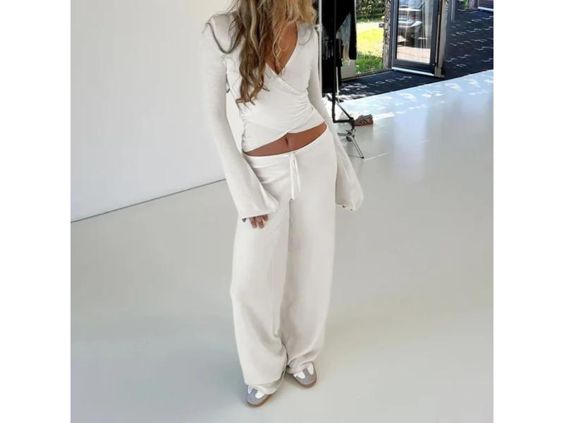 Σετ Τοπ και Παντελόνι Wrap Lounge