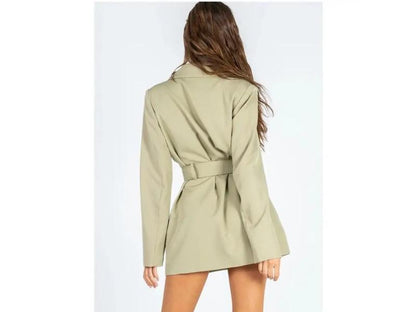 Mini Φόρεμα Blazer με Ζώνη