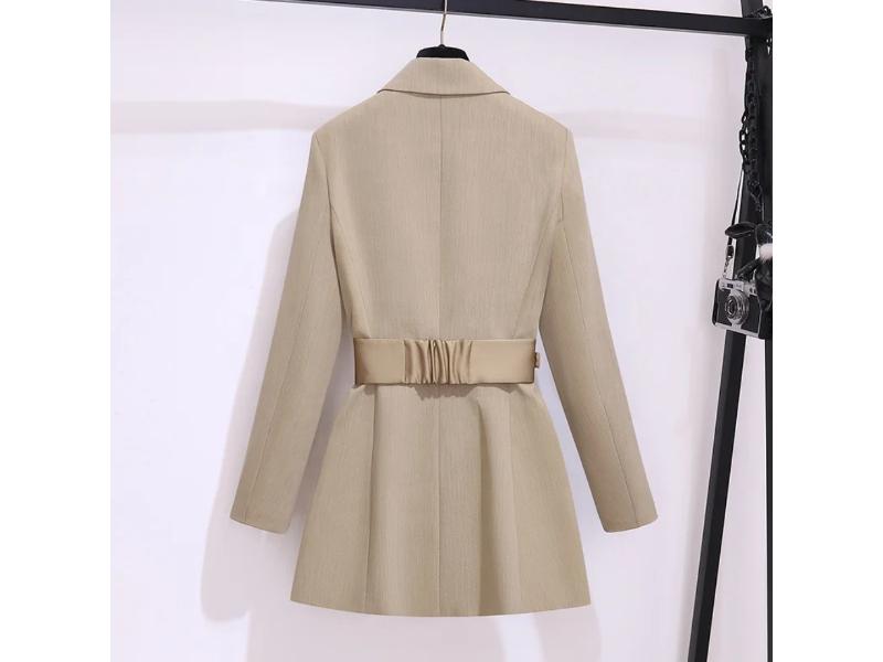 Mini Φόρεμα Blazer με Δομημένη Γραμμή και Ζώνη