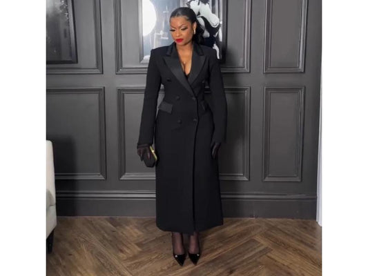 Μακρύ Blazer Dress σε Μαύρο