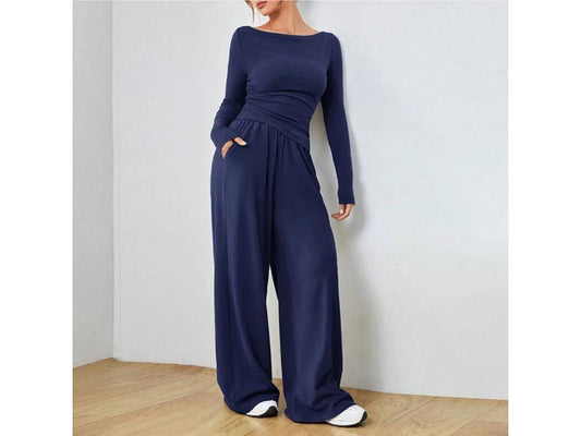 Σετ Relax Fit με Μακρυμάνικο Top