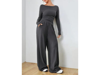 Σετ Relax Fit με Μακρυμάνικο Top