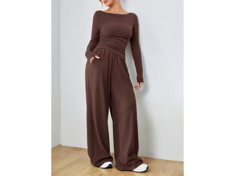 Σετ Relax Fit με Μακρυμάνικο Top