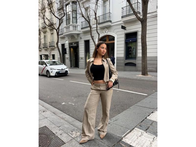 Σετ Cropped Blazer & Παντελόνι
