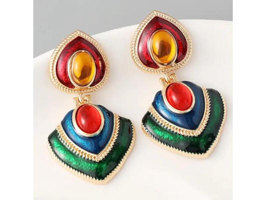 Σκουλαρίκια Colorful Gem Drop