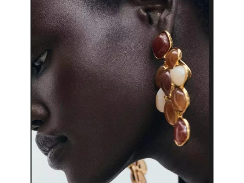 Σκουλαρίκια Multi Stone Drop