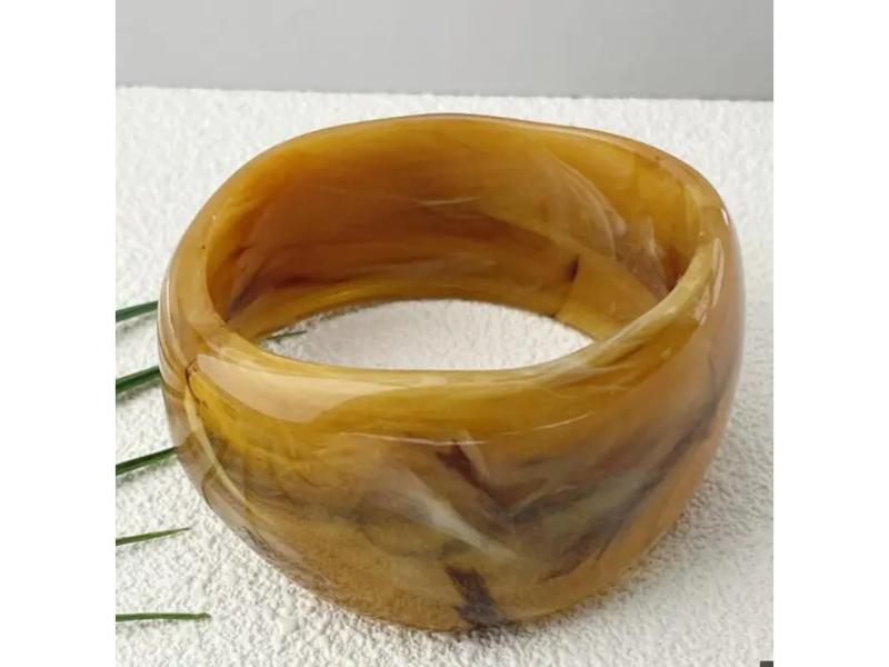 Βραχιόλι Oval Resin Amber