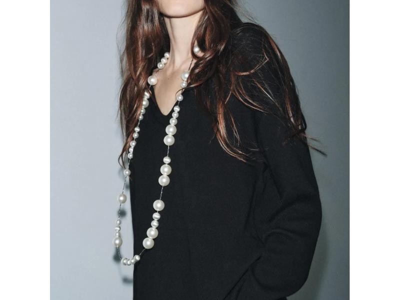 Κολιέ Long Pearl Elegance