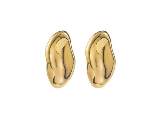 Σκουλαρίκια Gold Melted Stud