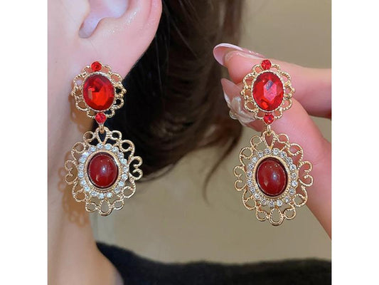 Σκουλαρίκια Royal Red Vintage Drops