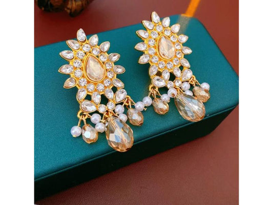 Σκουλαρίκια Crystal Sunburst Drops