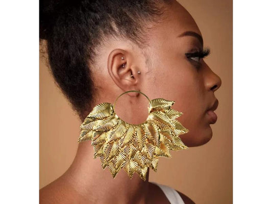 Σκουλαρίκι Golden Feather Hoop