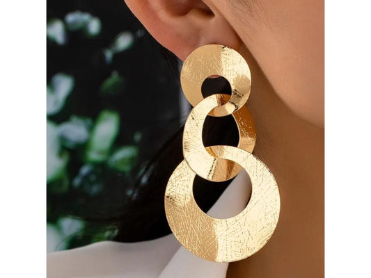 Χρυσά Geometric Hoop Earrings