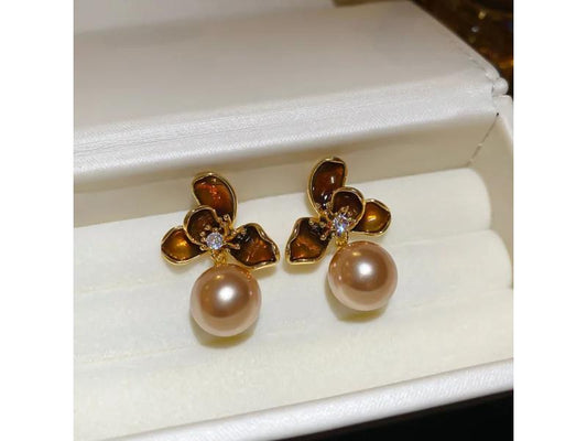 Χρυσά Pearl Drop Earrings