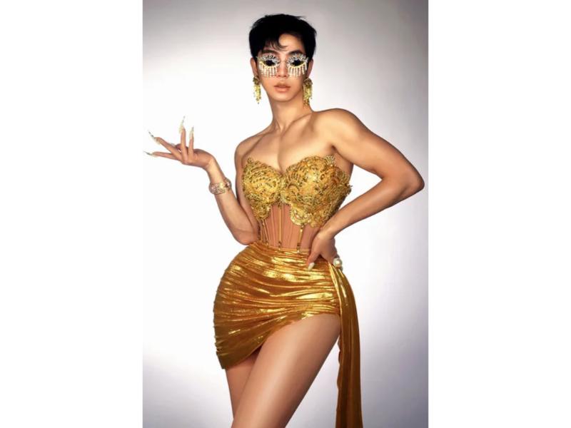 Mini Φόρεμα Κορσές με Drape