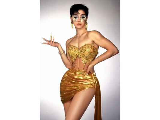 Mini Φόρεμα Κορσές με Drape