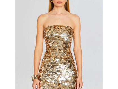 Strapless Sequin Mini Dress