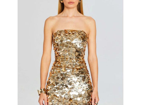 Strapless Sequin Mini Dress
