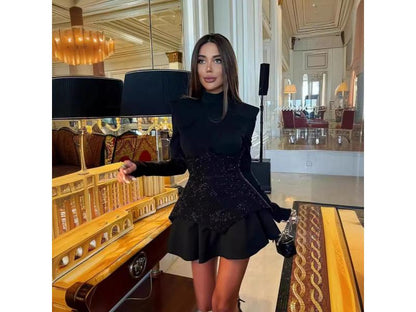 Mini Φόρεμα Structured Blazer με Έμφαση στη Μέση