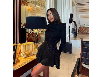 Mini Φόρεμα Structured Blazer με Έμφαση στη Μέση